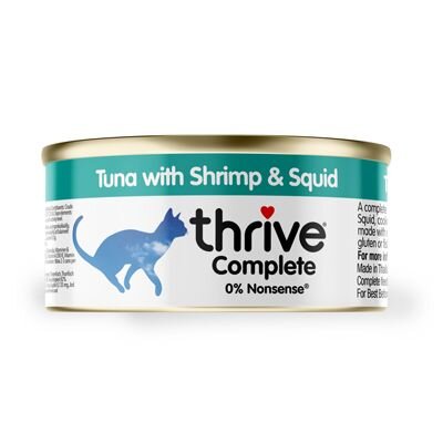 Thrive Cat Cans - 100% Complete Tuna, Shrimp & Squid 75g