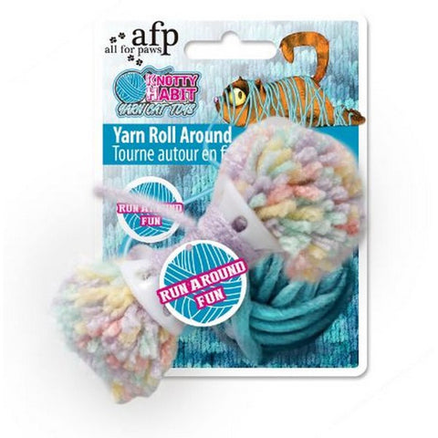 All For Paws Knotty Habit Yarn Roll Around cat toy