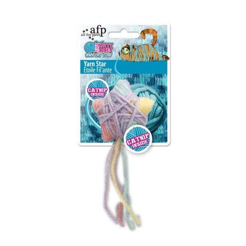 All For Paws Knotty Habit Yarn Star cat toy