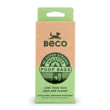 Beco Poop Bags Unscented 60 Pack Big Strong and Leakproof