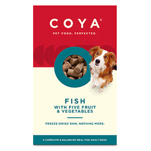 COYA Freeze-Dried Raw Complete Adult Dog Food Fish, Fruits & Vegetables 650g
