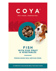 COYA Freeze-Dried Raw Complete Adult Dog Food Fish, Fruits & Vegetables 150g