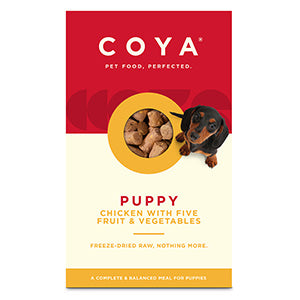 COYA Freeze-Dried Raw Complete Puppy Dog Food Chicken, Fruits & Vegetables 750g