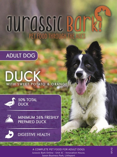 Jurassic Bark GF Adult Duck and Orange
