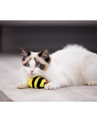 GiGwi Bee Motion Activated Bee Sound Cat Toy Yellow
