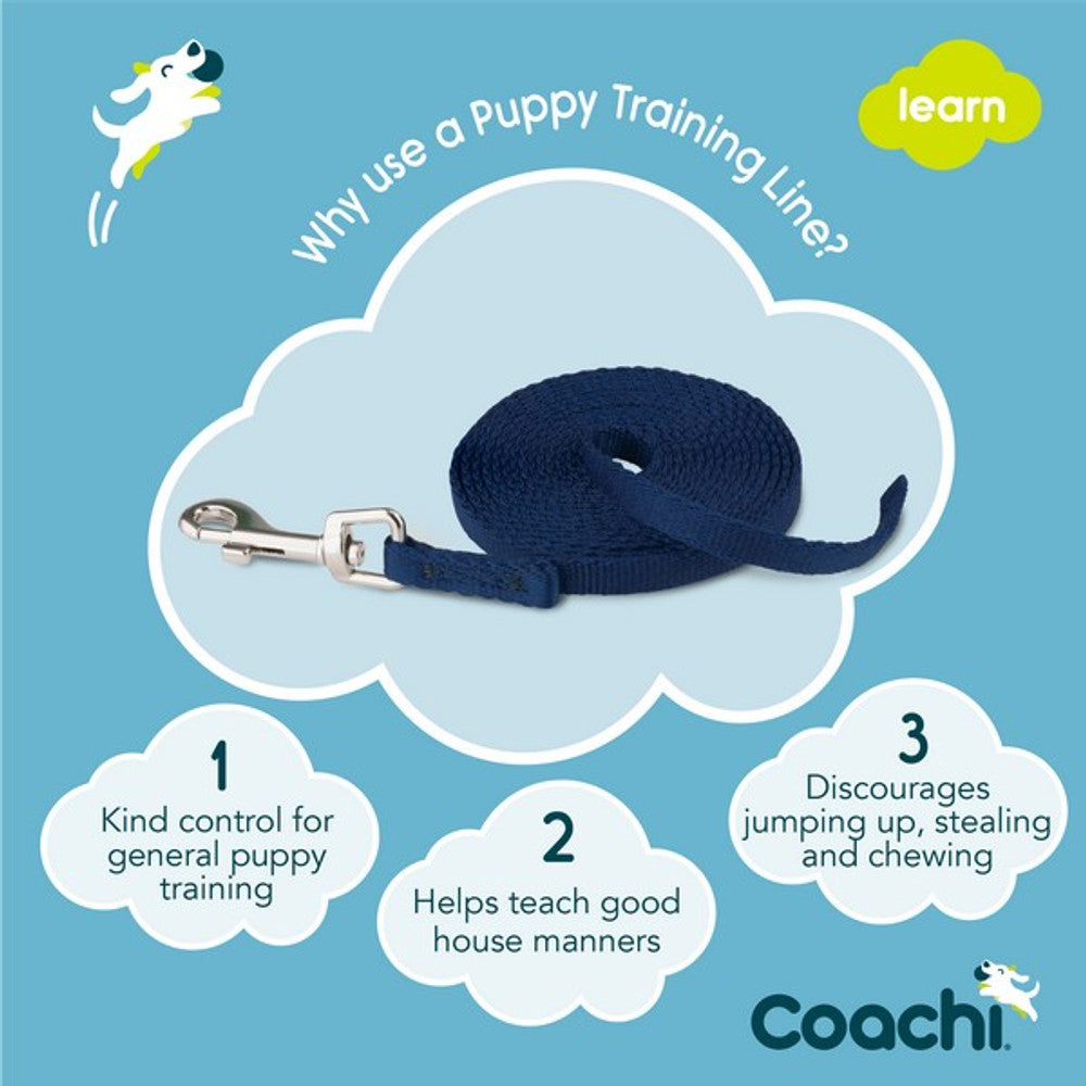 Company of Animals Coachi Puppy Training Line Navy 2.5m