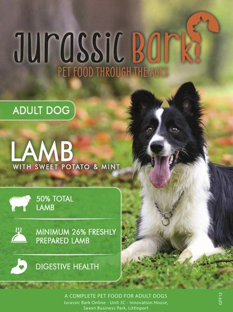 Jurassic Bark GF Adult Lamb and Mint