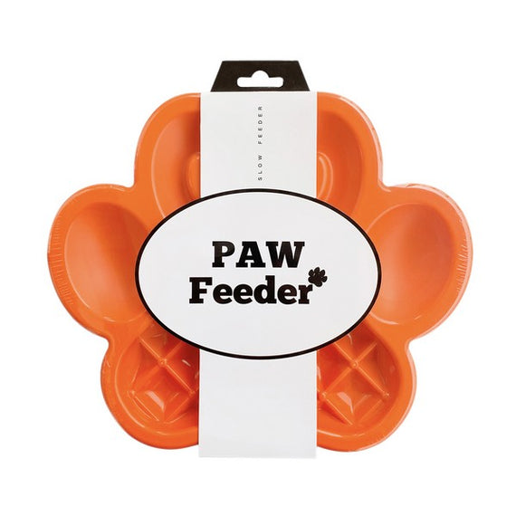 Paw 2-in-1 Feeder & Lick Pad Orange