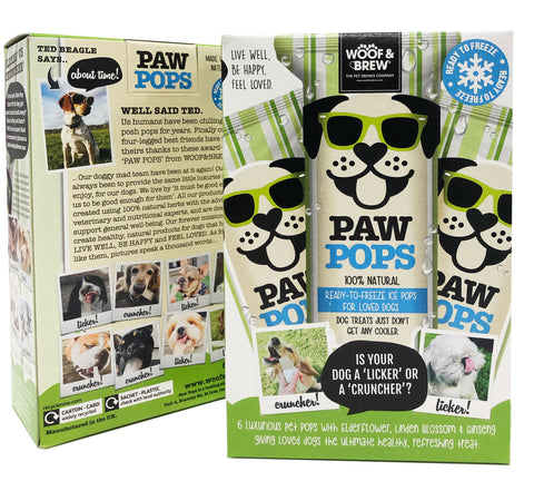 Woof & Brew Paw Freeze Pops 6pk