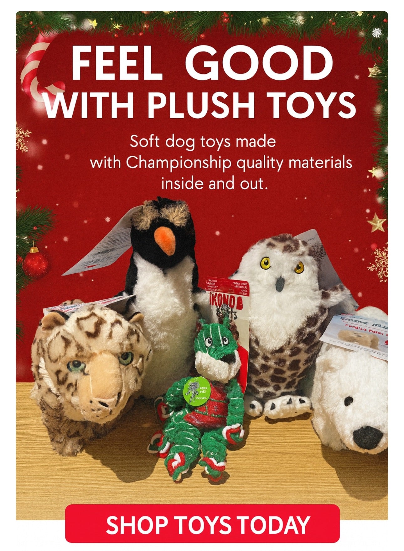 Deluxe Christmas Gift Bag for Dogs Medium - Large