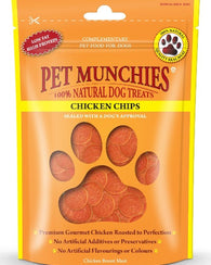Pet Munchies Dog Treats - Chicken Chips 100g