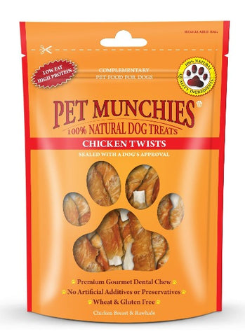 Pet Munchies Dog Treats - Chicken Twists