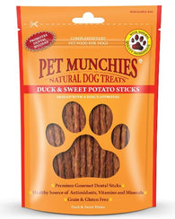 Pet Munchies Duck & Sweet Potato Dental Sticks 90g