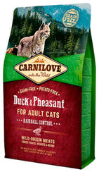Carnilove Duck & Pheasant Dry Food for Adult Cats – Hairball Control Cat Food Dry- Jurassic Bark Pet Store Littleport Ely Cambridge