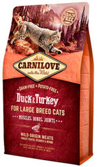 Carnilove Duck & Turkey Large Breed Cat Cat Food Dry- Jurassic Bark Pet Store Littleport Ely Cambridge