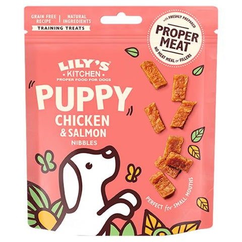 Lily's Kitchen Chicken & Salmon Nibbles Puppy Treats