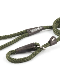 Ancol Heritage Rope Slip Lead Green
