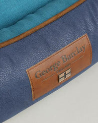 George Barclay Beckley Orthopaedic Walled Dog Bed, Aquamarine - Large