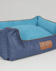 George Barclay Beckley Orthopaedic Walled Dog Bed, Aquamarine - Large