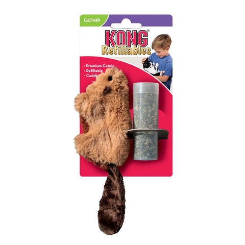 KONG Cat Toy - Refillable Catnip Beaver