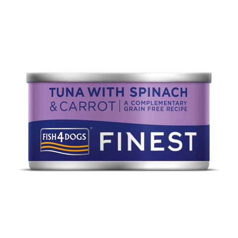 Fish4Dogs Finest Tuna with Carrot & Spinach Can 85g
