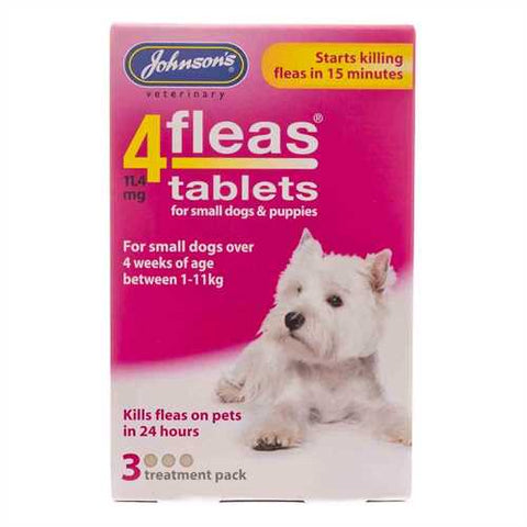 Johnson's - Flea Tablets for small dogs and puppies x3