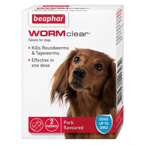 Beaphar WORMclear® Tablets for small dogs (up to 20kg) x2
