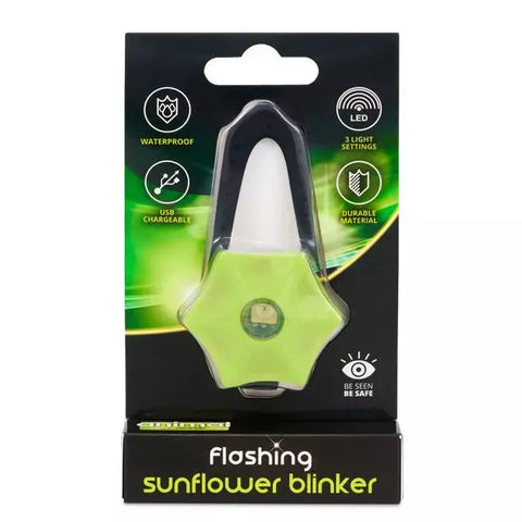 Animal Instincts Yellow Flashing Safety Sunflower USB Blinker