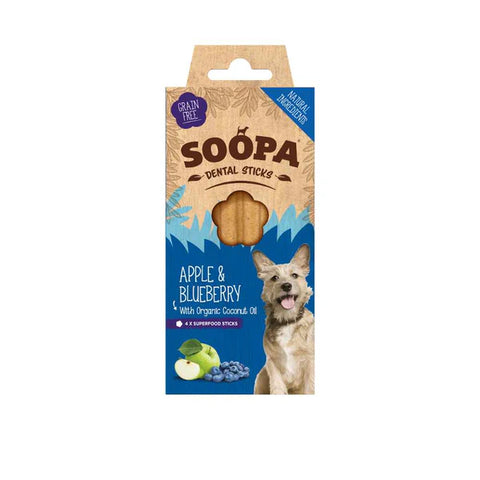 Soopa Dental Sticks for Dogs Apple & Blueberry 100g