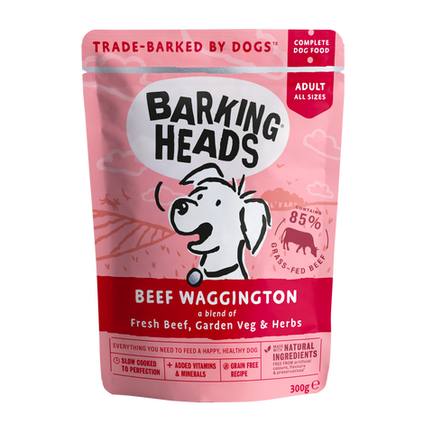 Barking Heads Beef Waggington 300g dog food wet- Jurassic Bark Pet Store Littleport Ely Cambridge