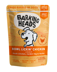 Barking Heads Bowl Lickin' Chicken 300g dog food wet- Jurassic Bark Pet Store Littleport Ely Cambridge