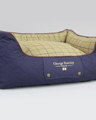 George Barclay Country Orthopaedic Walled Dog Bed, Midnight Blue