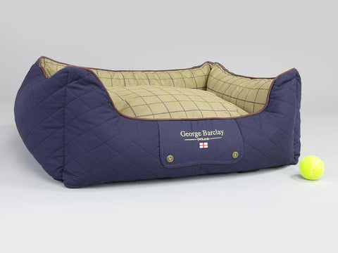 George Barclay Country Orthopaedic Walled Dog Bed, Midnight Blue