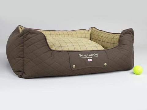 George Barclay Country Orthopaedic Walled Dog Bed, Chestnut Brown - Large