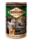 Carnilove 6 x 400g Duck & Pheasant For Adult Dogs dog food wet- Jurassic Bark Pet Store Littleport Ely Cambridge