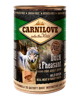 Carnilove 6 x 400g Duck & Pheasant For Adult Dogs dog food wet- Jurassic Bark Pet Store Littleport Ely Cambridge