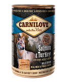 Carnilove 6 x 400g Salmon & Turkey For Adult Dogs Dog Food Wet- Jurassic Bark Pet Store Littleport Ely Cambridge