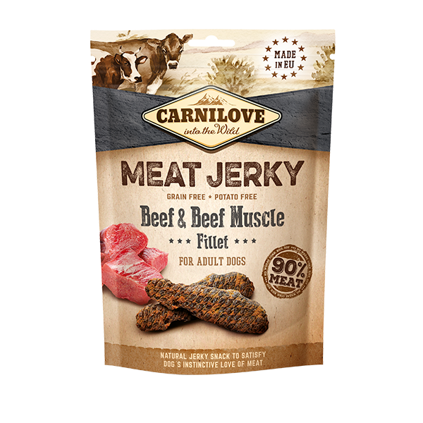 Carnilove Jerky Beef & Beef Muscle Fillet 100g