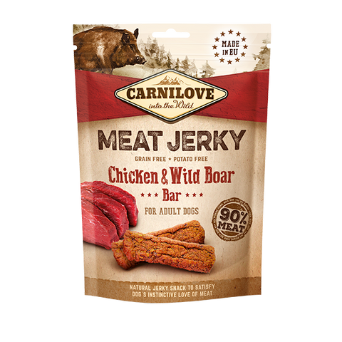 Carnilove Jerky Chicken & Wild Boar Bar 100g