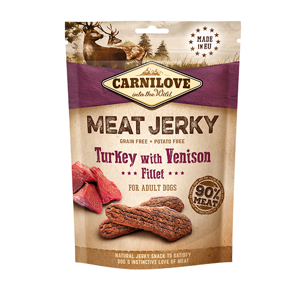 Carnilove Jerky Turkey with Venison Fillet 100g
