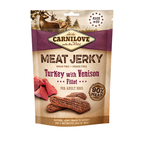 Carnilove Jerky Turkey with Venison Fillet 100g