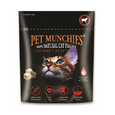 Pet Munchies Cat Treats - Gourmet Beef Liver 10g Cat- Jurassic Bark Pet Store Littleport Ely Cambridge