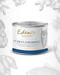 Eden Turkey & Herring Wet Cat Food 200g