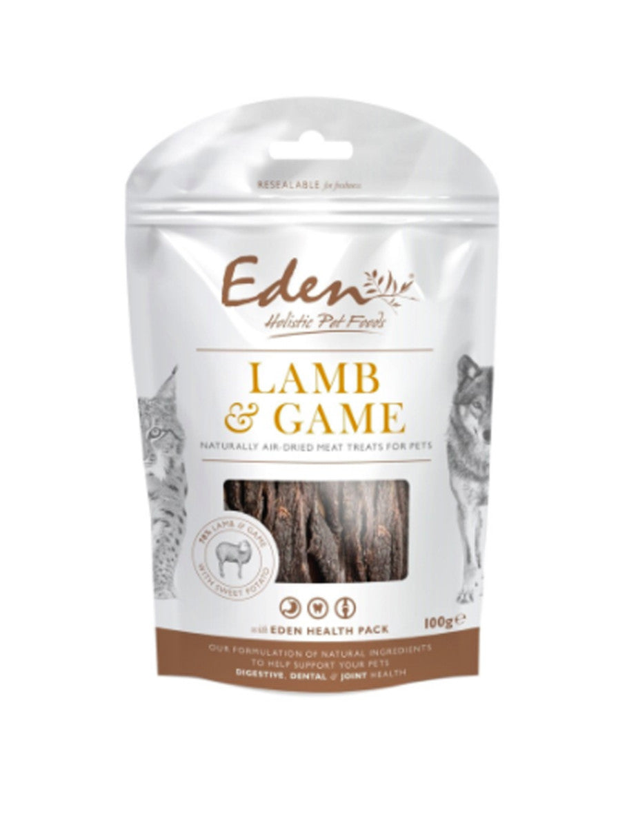Eden Lamb & Game Treat 100g Dog- Jurassic Bark Pet Store Littleport Ely Cambridge