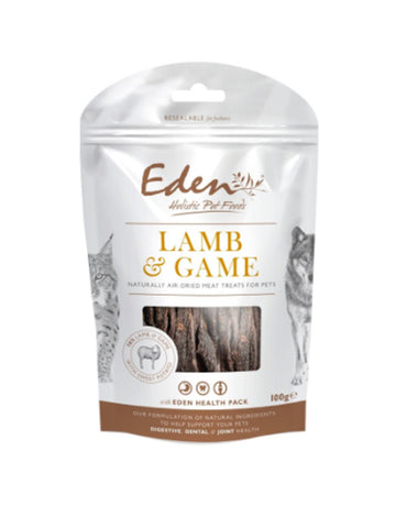 Eden Lamb & Game Treat 100g Dog- Jurassic Bark Pet Store Littleport Ely Cambridge