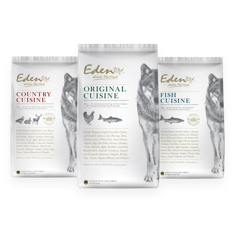 Eden Multipack - Original/Country/Fish Medium Kibble 2kg