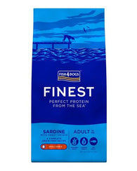 Fish 4 Dogs Finest Adult Sardine Small Kibble Dog Food Dry- Jurassic Bark Pet Store Littleport Ely Cambridge