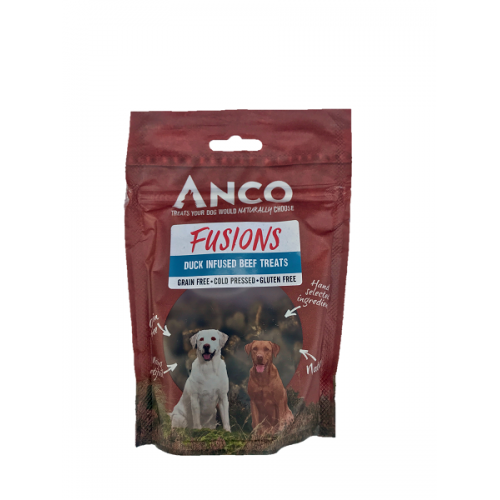 Anco Fusions Duck Infused Beef Treat for Dogs Dog Treats- Jurassic Bark Pet Store Littleport Ely Cambridge