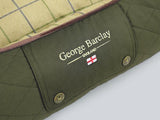 George Barclay Country Orthopaedic Walled Dog Bed - Olive Green