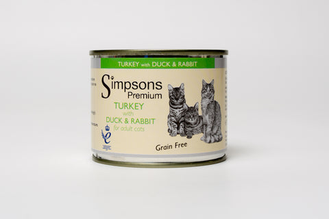 Simpsons Turkey with Duck and Rabbit Cat 6 x 200g